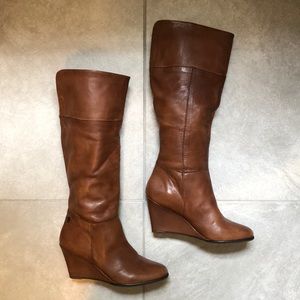 Steve Madden Cognac Leather Boots